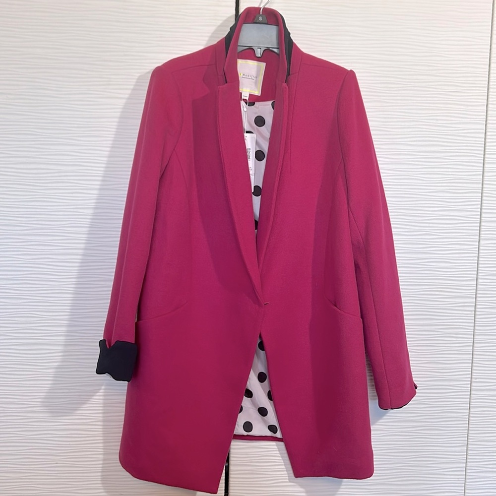 NWT lightweight wool blend jacket, Sz S